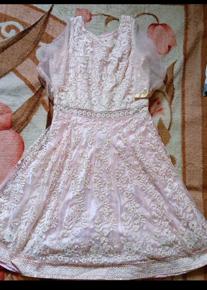 Elegant Pink Ethnic Gown