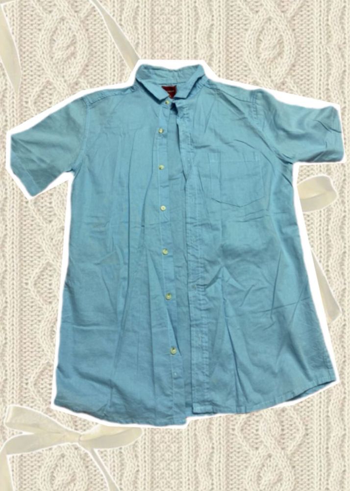 Blue Short Sleeve Shirt