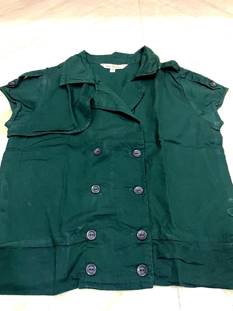 Green Pure Cotton Top