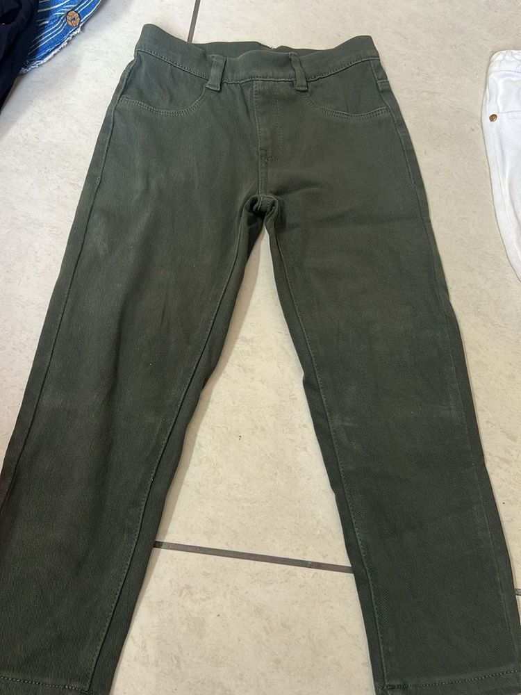 Boys Olive Green Pants