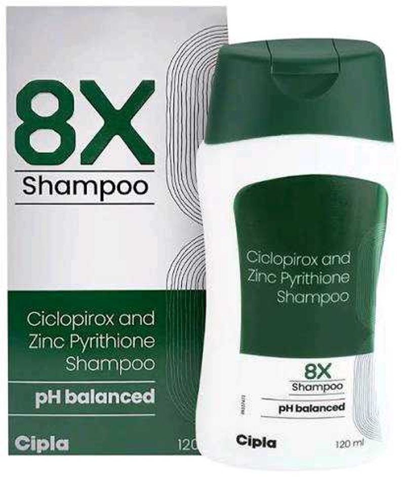 8X Shampoo - Ciclopirox &amp; Zinc Pyrithione
