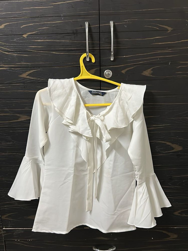 Cream Colour Bell Sleeves, Top