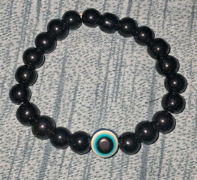 Black Bead Bracelet