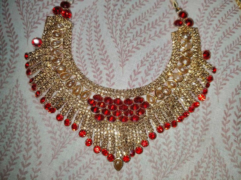 Red &amp; Gold Necklace
