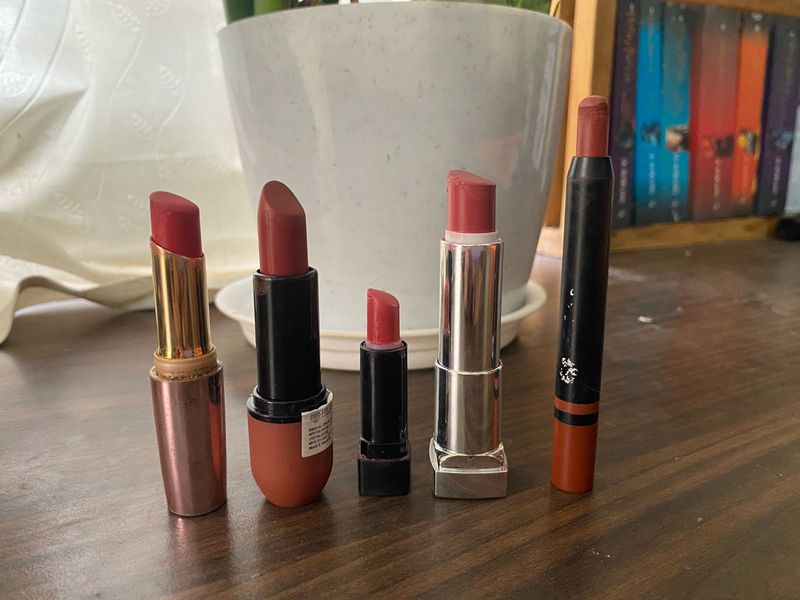 Combo Of Five Lipsticks