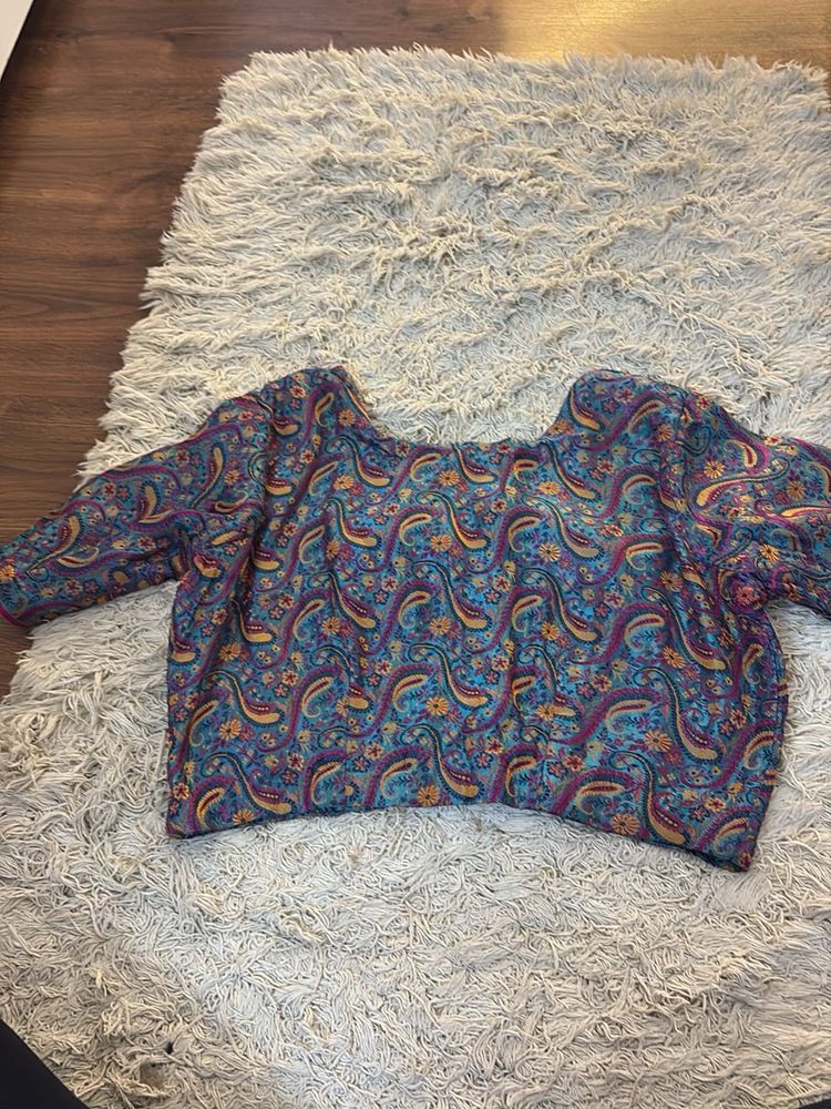 Paisley Print Blouse