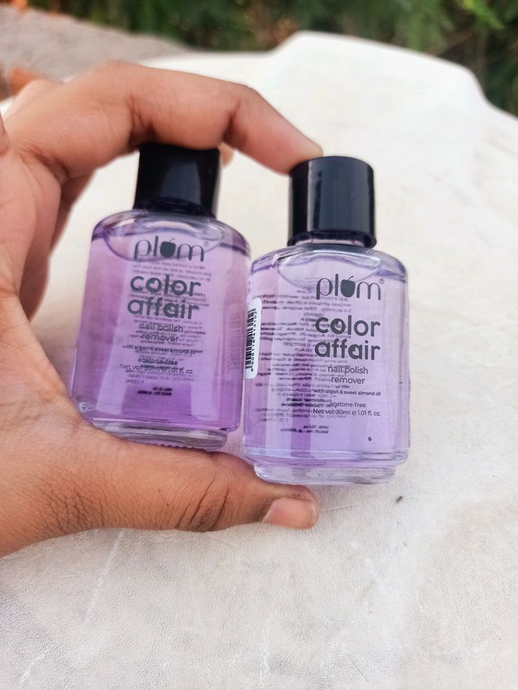 Combo Pack Of 2 ❤️ Plum Nail Enamel Remover ✅