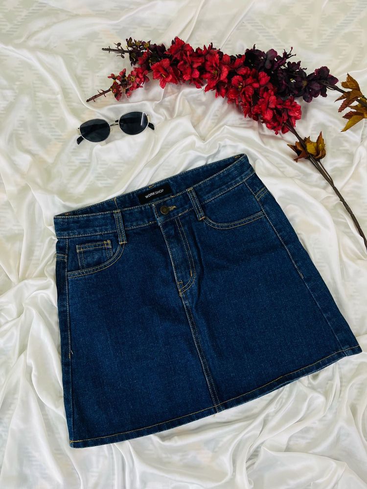 Denim Mini Skirt