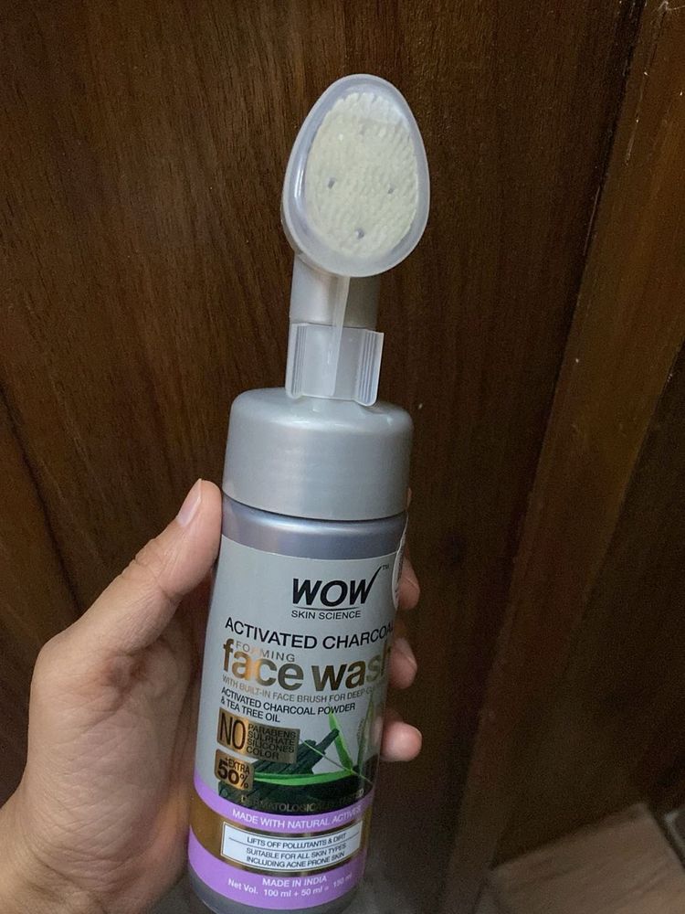 WOW Activated Charcoal Face Wash