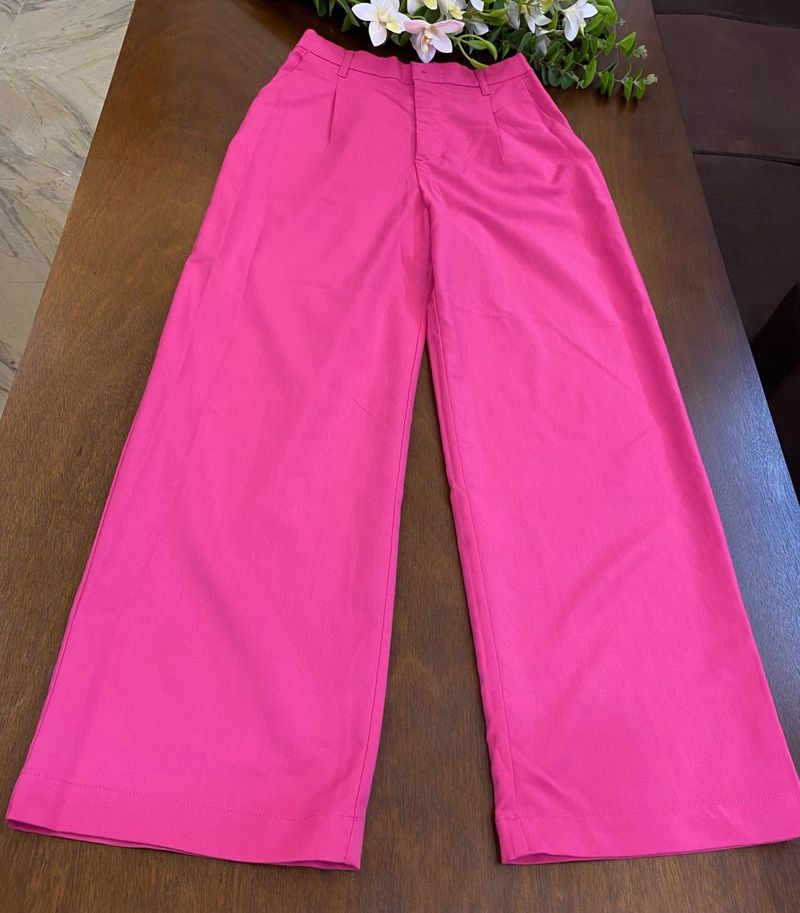 Pink Wide Leg Pants