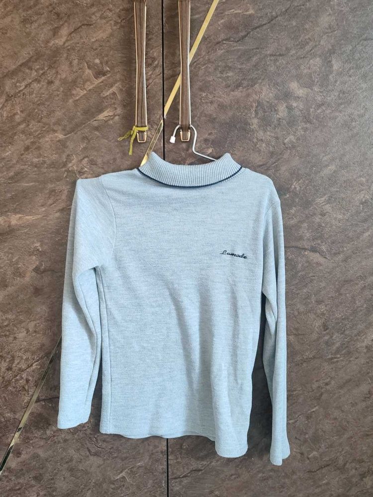 Light Grey Long Sleeve Top