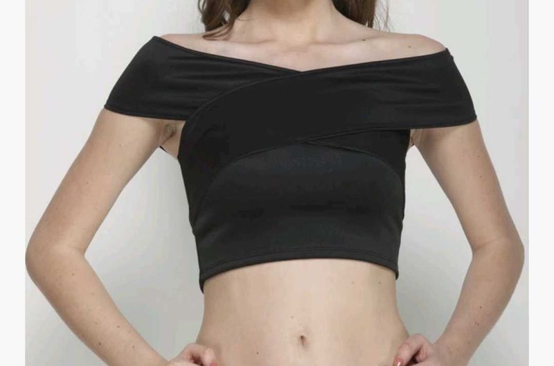 Black Off-Shoulder Top