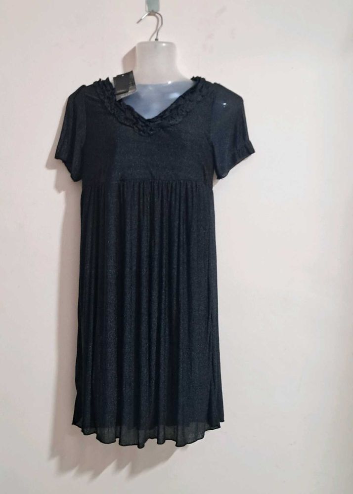 New Georgette Soft Black Dress