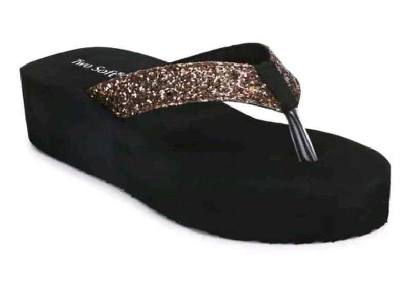 Sparkly Platform Flip-Flops