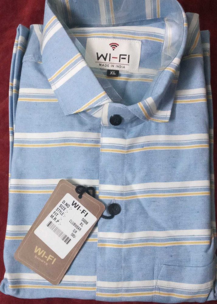 Wi-Fi Striped Casual Shirt