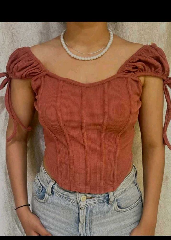 Ribbed Corset Top