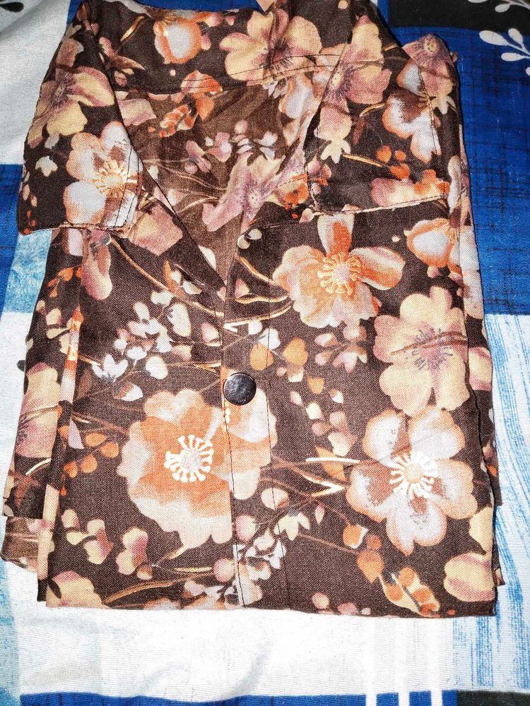 Floral Print Kurta
