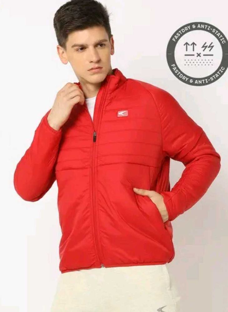 Soft-Shell Zip Front Puffer Jacket