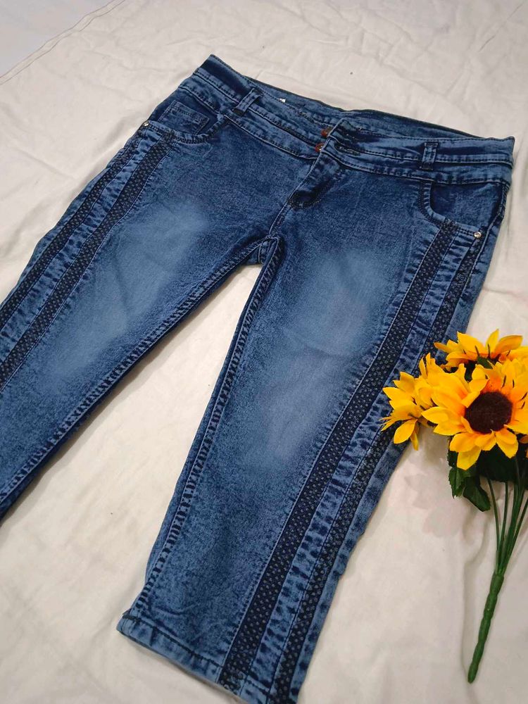 Denim Jeans Capri