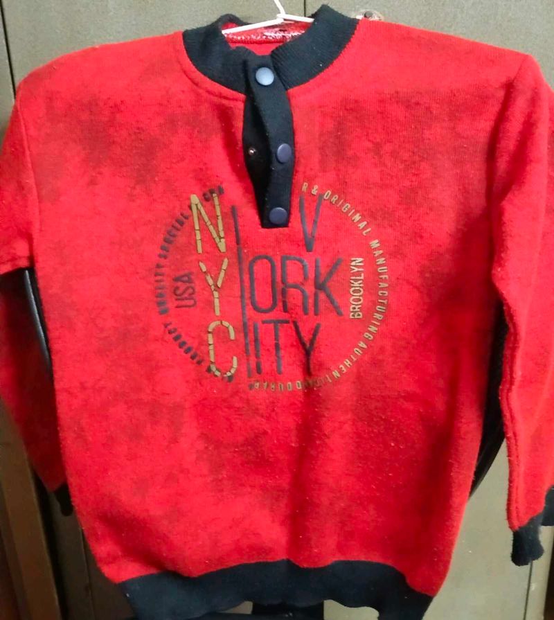 Red NYC Pullover