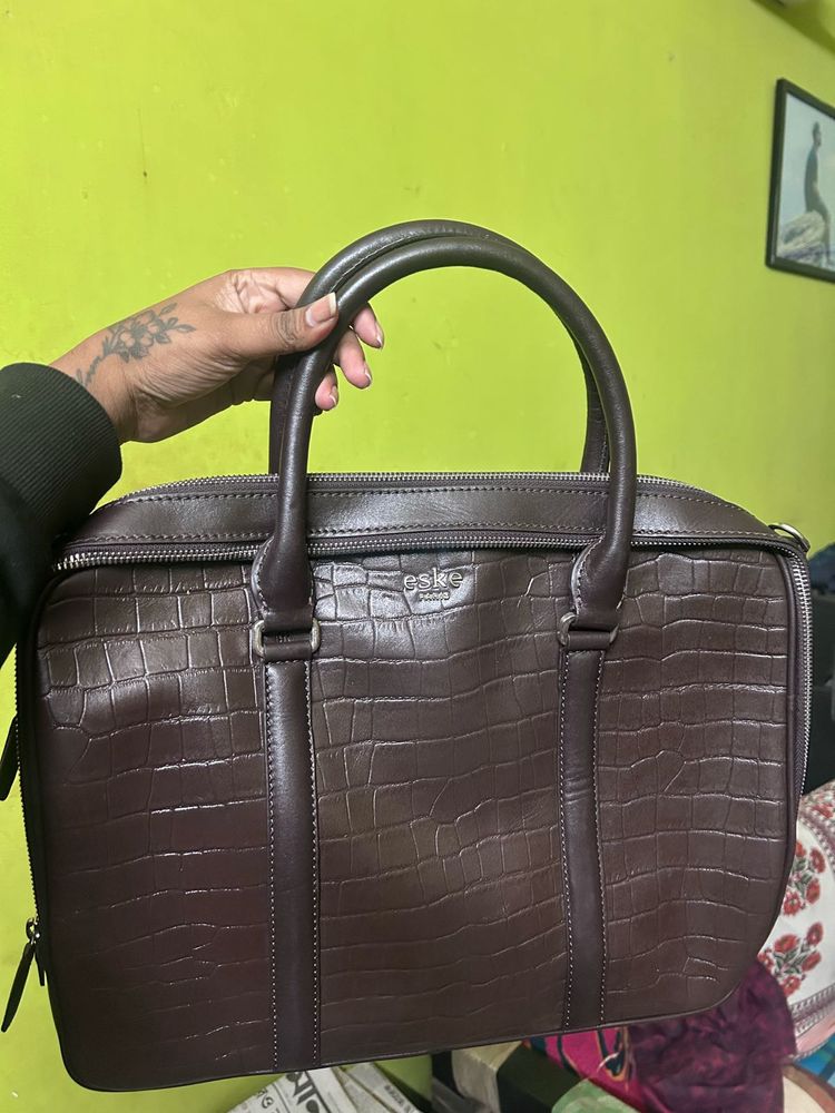 ESKE Leather Laptop Bag