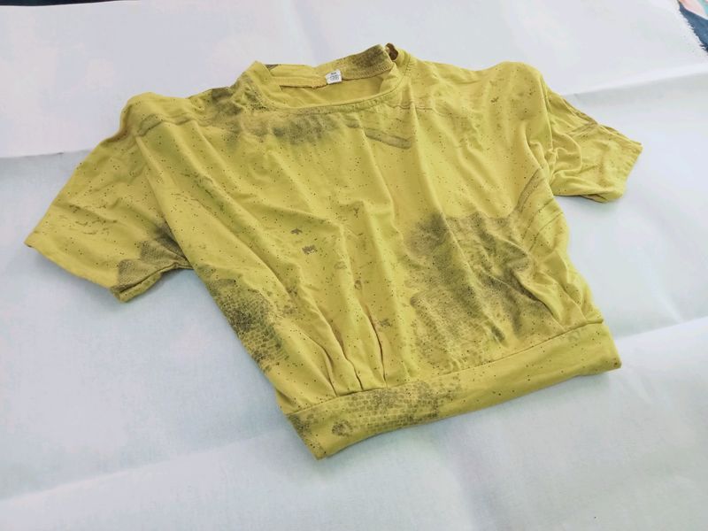 Yellow Crop Top