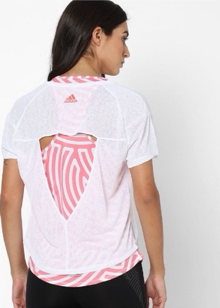 ADIDASStriped Tank Top with T-shirt