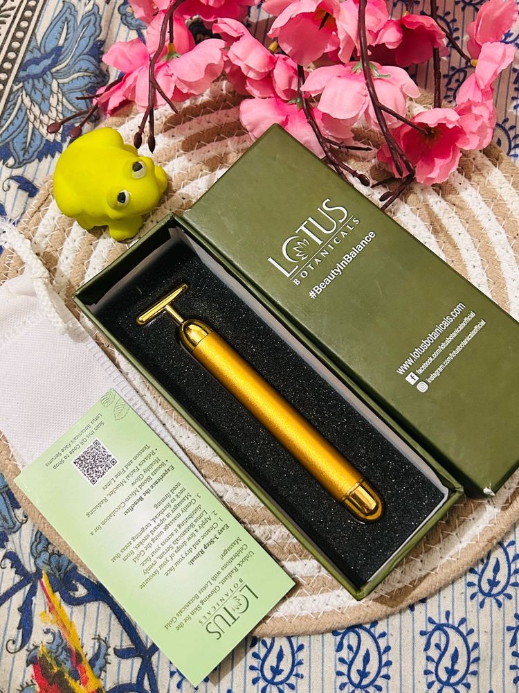 Lotus Botanicals  Gold Massager For  Face &amp; Neck