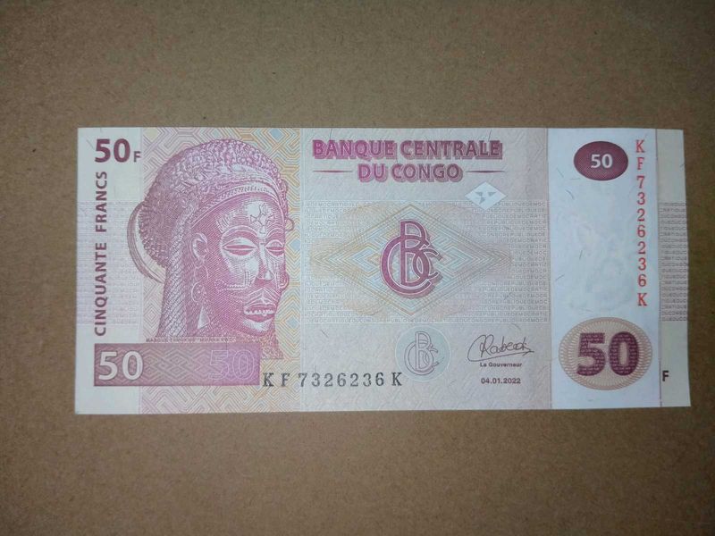 50 Francs Bank Note Of DRC