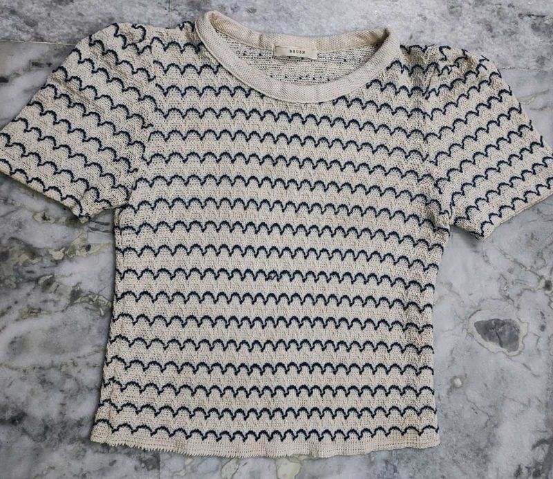 Patterned Knit Top