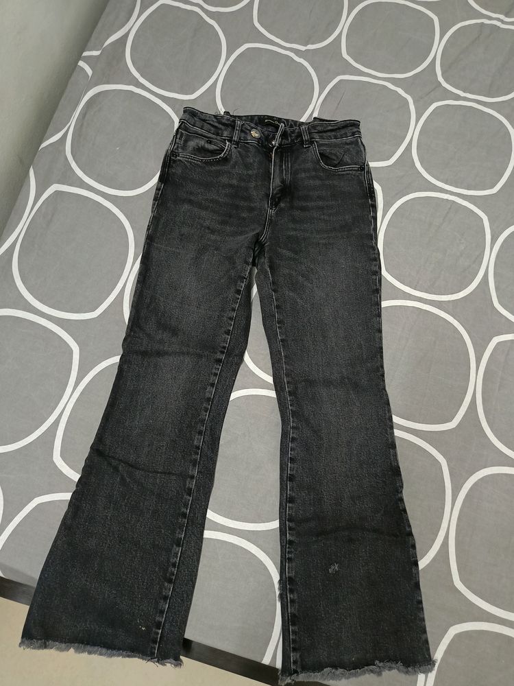 Bootcut Charcoal Colour Jeans