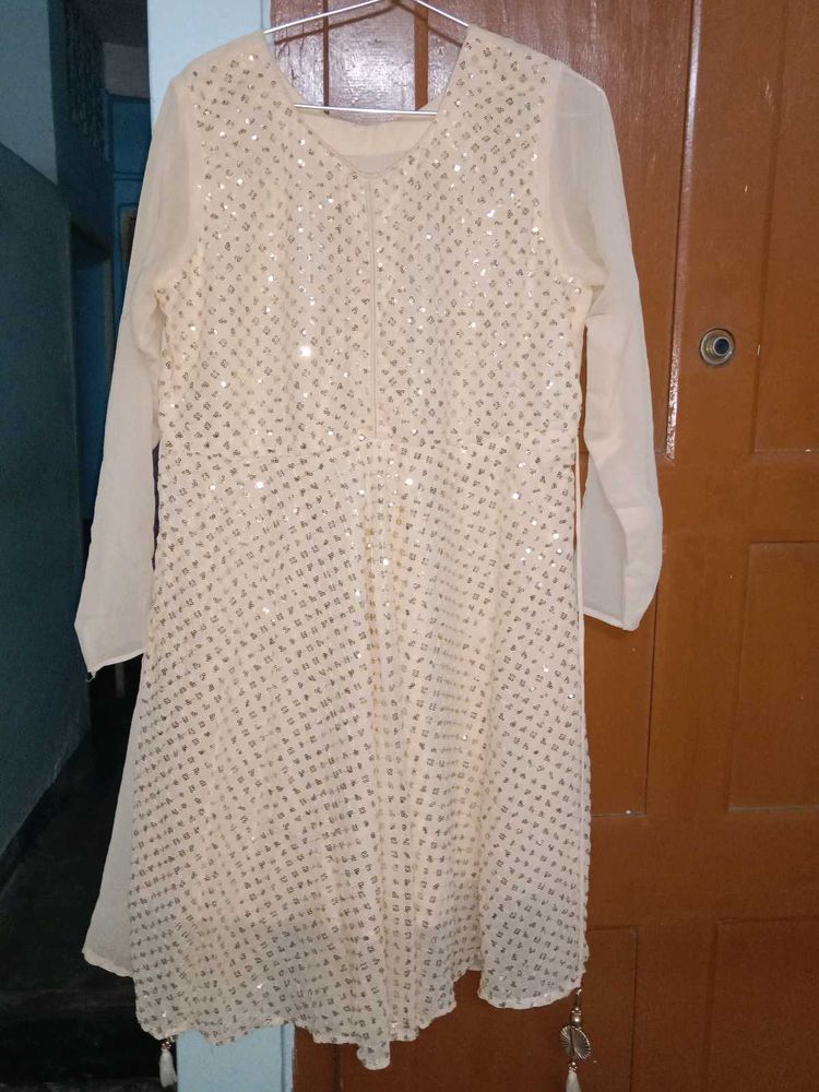 Cream Colour Festive wear Suit