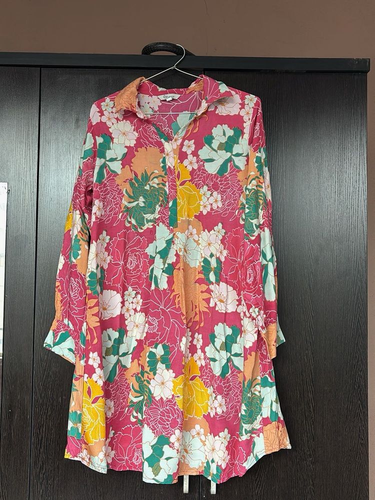 Floral Print Shirt Top