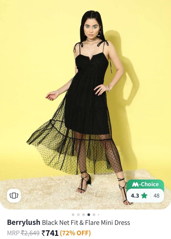 Black Net Dress