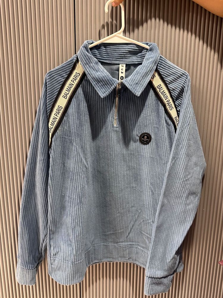 Balmain Paris Ribbed Polo Shirt