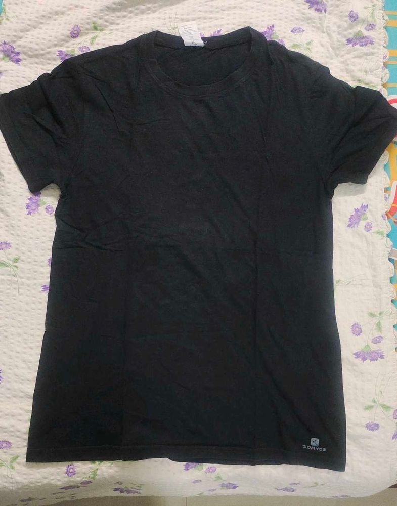 Black Half Tshirt