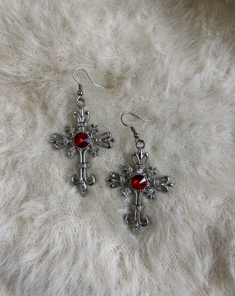 Cross Dangle Earrings