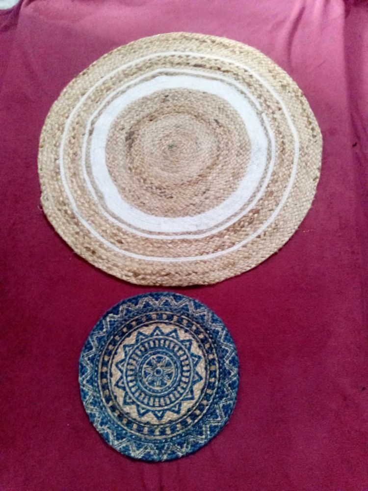 Handmade Jute Mat Made With Natural Rop
