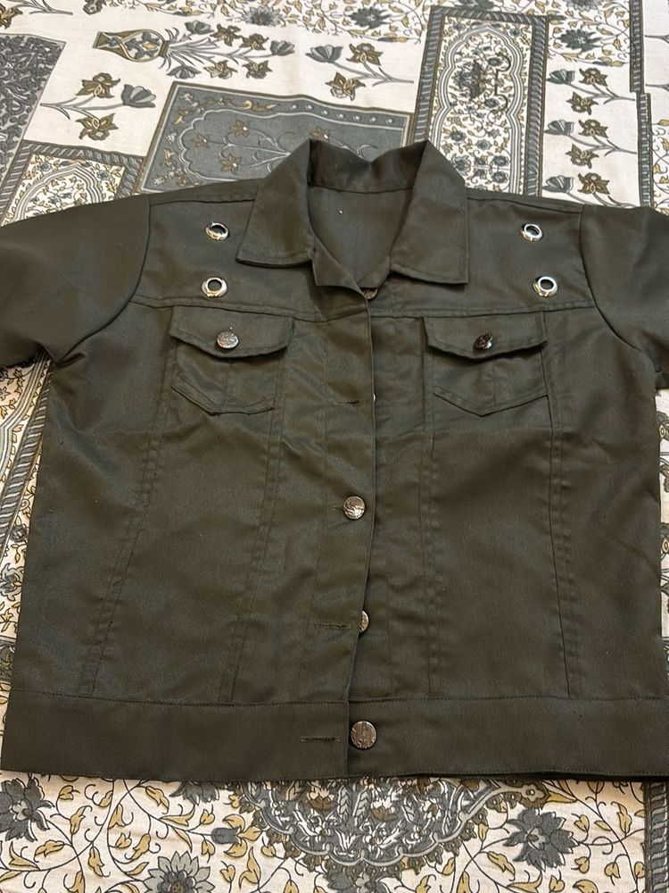 Stylish Dark Green Jacket