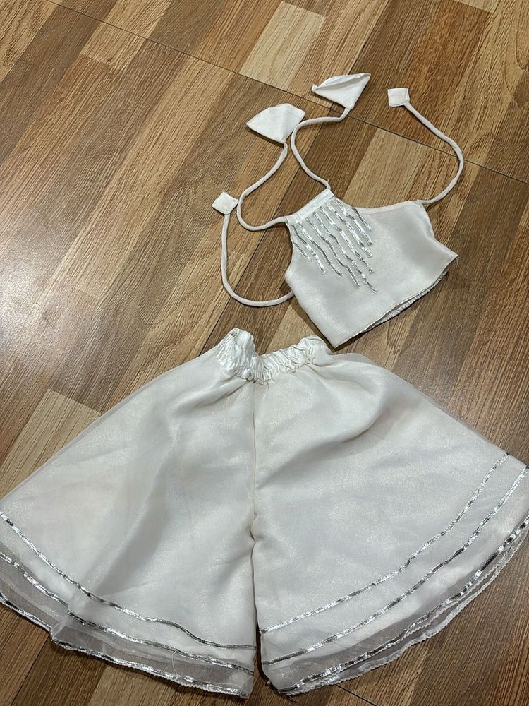 Beautiful Laces Work Palazzo Set