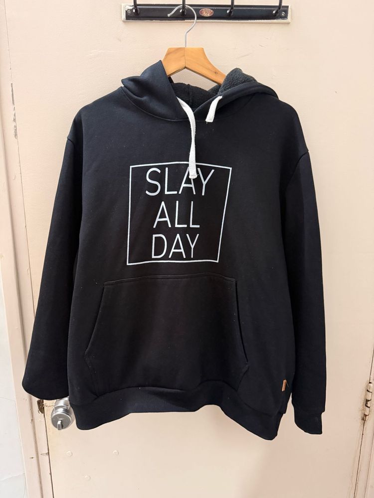Black &#39;Slay All Day&#39; Hoodie