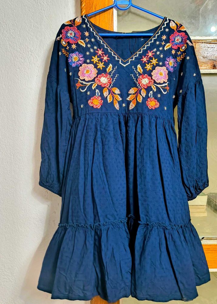 Floral Embroidered Dress