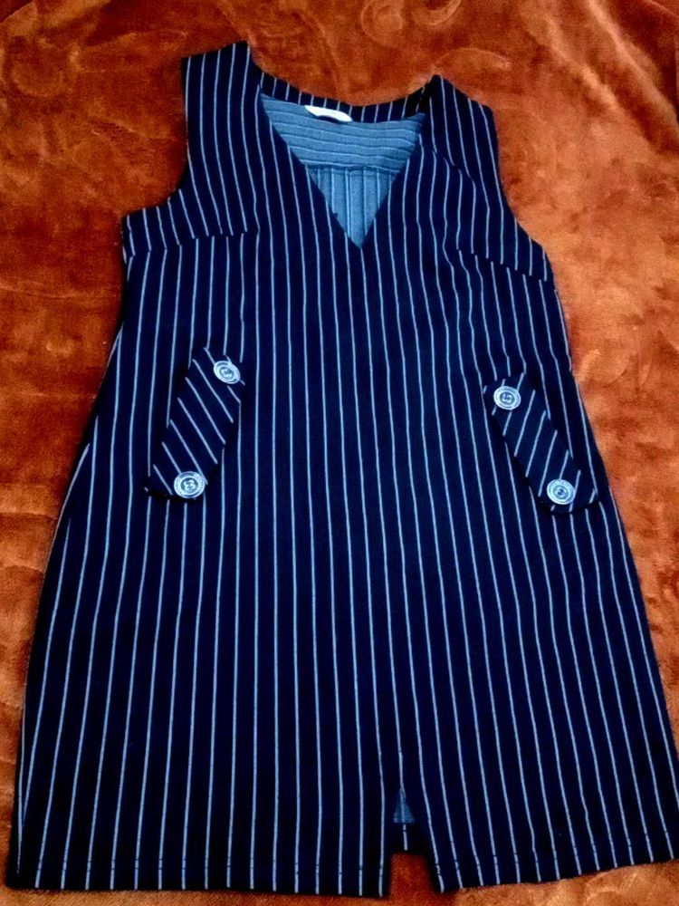 Striped Sleeveless Dress