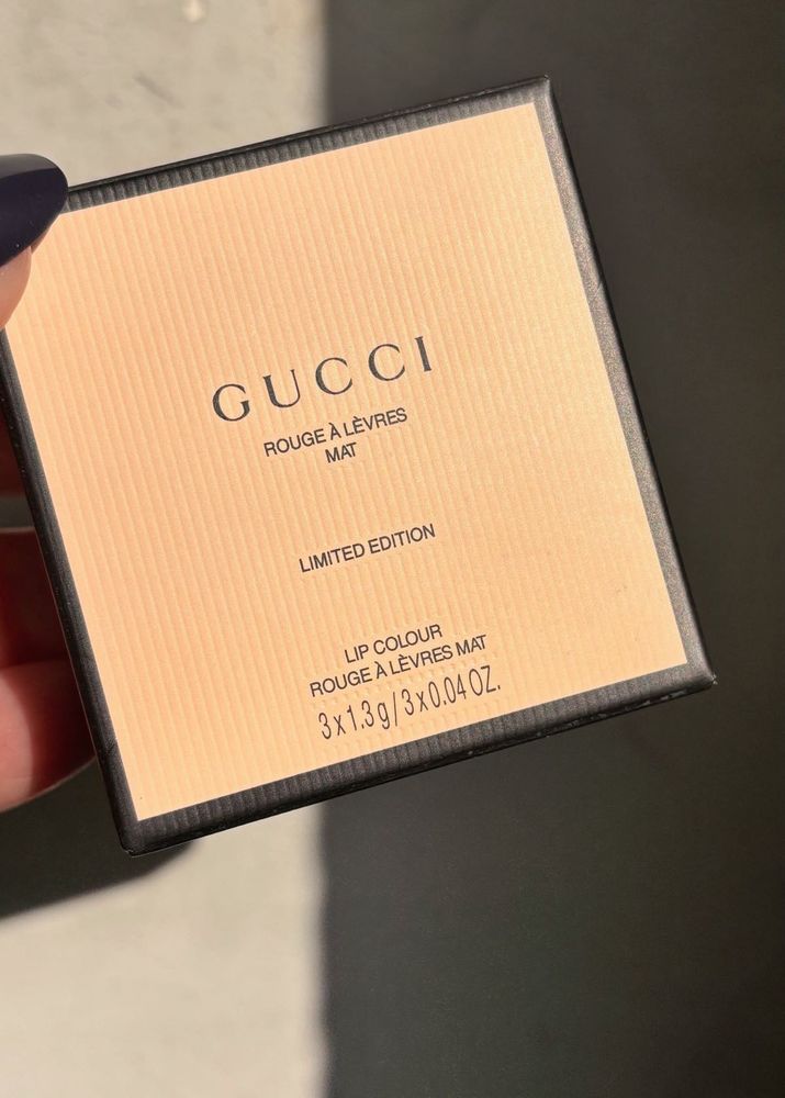 Gucci Rouge a Levres Mat Lipstick set of 3