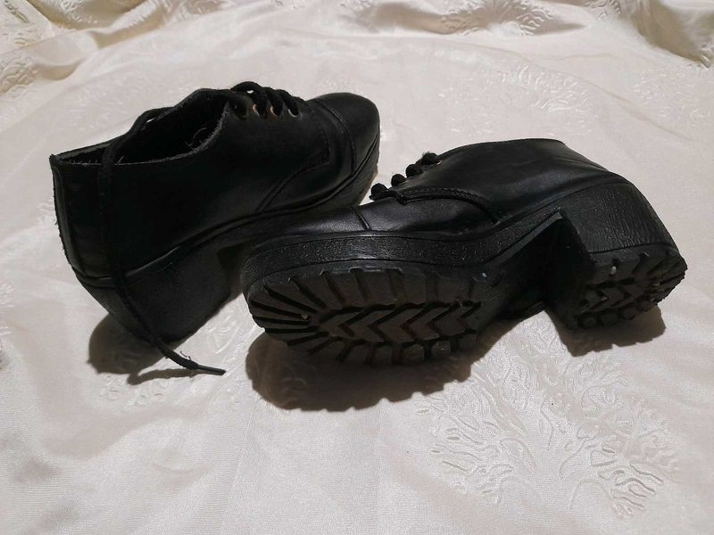 Black Platform Ankle Boots