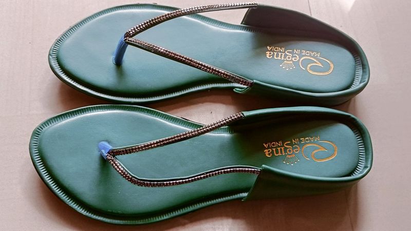 Olive Green Flats
