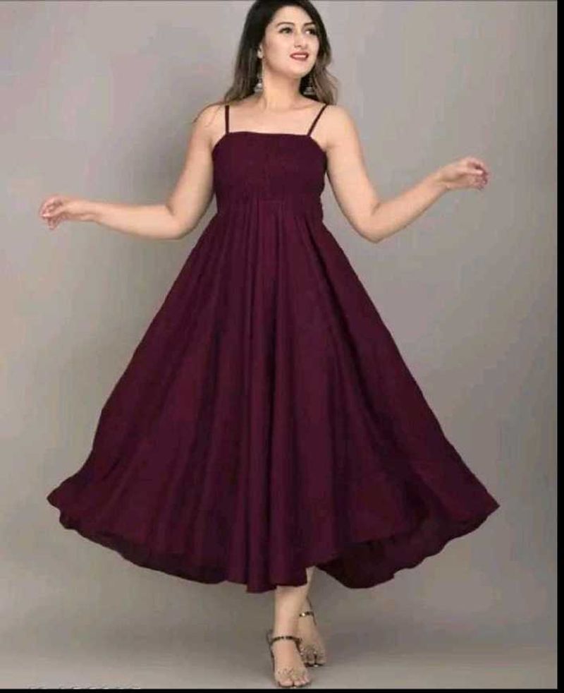 Elegant Maroon Dress