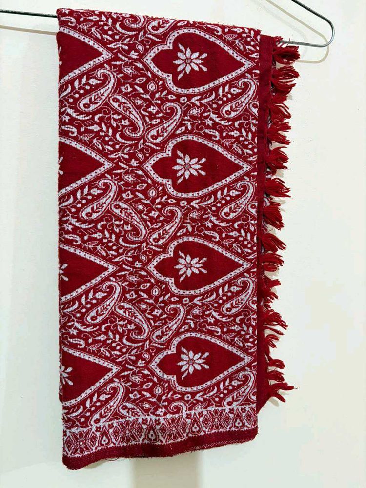 Red Paisley Print Dupatta