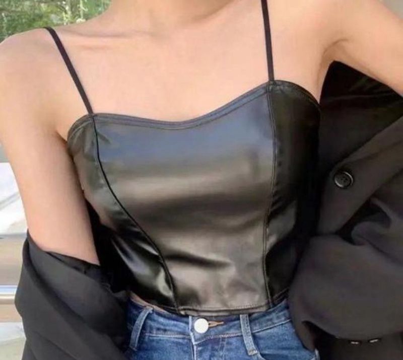 Sleek Black Corset Top