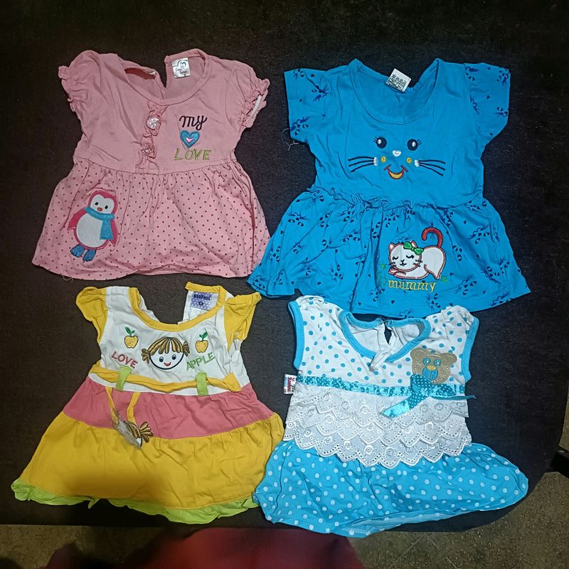 Baby Frocks( Combo Of 4)